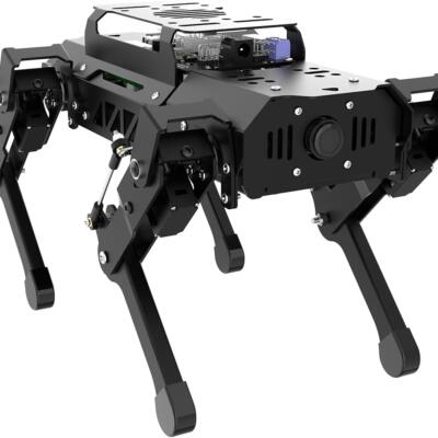 HIWONDER Quadruped Robot for RaspberryPi 5 ROS2 ROS1 Open Source AI Vision Smart Robot Dog for Adults and Teens, PuppyPi Standard & RPi5 4GB