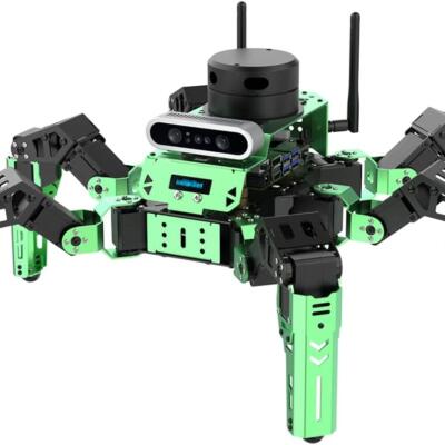 Hiwonder JetHexapod Robot Kit for Jetson Nano 3D Depth Camera, G4 LiDAR and LiDAR Mapping Navigation ROS AI Robot Kit (Advanced Kit)