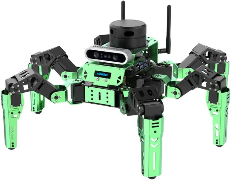 Hiwonder JetHexapod Robot Kit for Jetson Nano 3D Depth Camera, G4 LiDAR and LiDAR Mapping Navigation ROS AI Robot Kit (Advanced Kit)