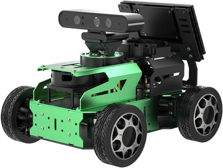 HIWONDER ROS2 ROS1 Robot Car JetAcker for Jetson Nano with Lidar Depth Camera AI Vision, Smart Robot Kit SLAM Mapping Navigation Path Planning Autonomous Driving, Standard Kit & Jetson Nano 4GB