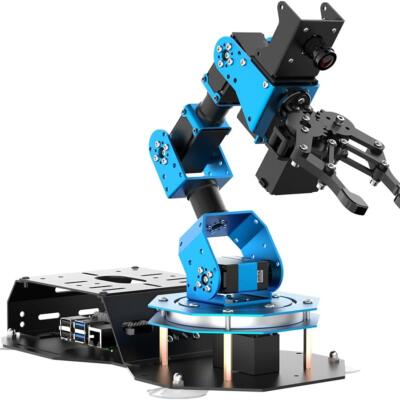 HIWONDER 6DOF Robotic Arm Kit Powered by Raspberry Pi 5 4GB AI Vision Programming Robot Arm ROS Open Source for Adults and Teens (Advanced Kit)