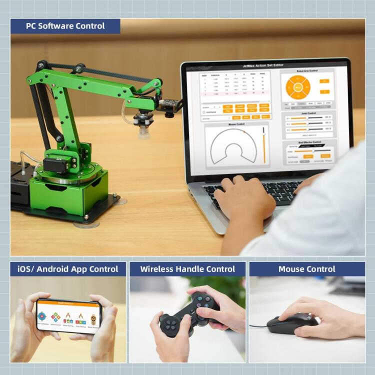 HIWONDER JetMax Jetson Nano AI Robot Arm ROS Open Source Visual Recognition Program Robot with Detailed Tutorial and Source Code (Developed by JetMax) - Image 3