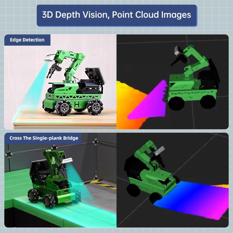 HIWONDER ROS2 ROS1 Robot Car with AI Vision 6DOF Robotic Arm for ROS Education Learning Robot Support SLAM Mapping/Navigation/Python, JetRover Standard Kit & Jetson Nano 4GB - Image 10