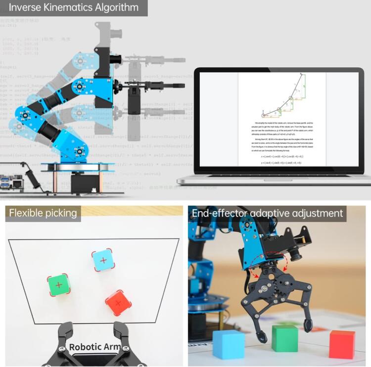HIWONDER 6DOF Robotic Arm Kit Powered by Raspberry Pi 5 4GB AI Vision Programming Robot Arm ROS Open Source for Adults and Teens (Advanced Kit) - Image 8