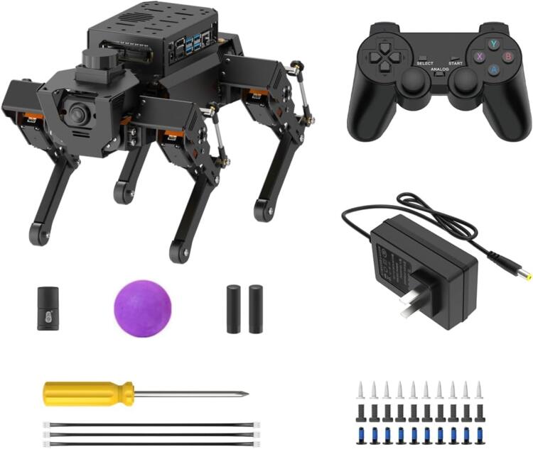 HIWONDER ROSPug Quad Bionic Robot Dog AI Vision Powered by Jetson Nano ROS Open Source Python Programming SLAM Mapping and Navigation For Adults - Image 4