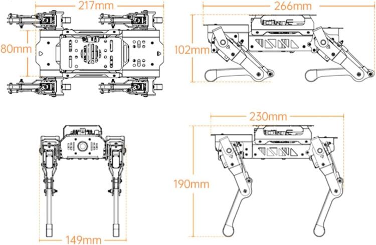 HIWONDER Quadruped Robot for RaspberryPi 5 ROS2 ROS1 Open Source AI Vision Smart Robot Dog for Adults and Teens, PuppyPi Standard & RPi5 4GB - Image 4