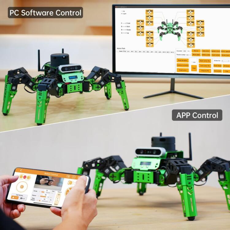 Hiwonder JetHexapod Robot Kit for Jetson Nano 3D Depth Camera, G4 LiDAR and LiDAR Mapping Navigation ROS AI Robot Kit (Advanced Kit) - Image 9