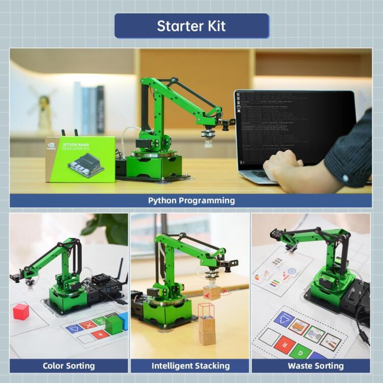 HIWONDER JetMax Jetson Nano AI Robot Arm ROS Open Source Visual Recognition Program Robot with Detailed Tutorial and Source Code (Developed by JetMax) - Image 8