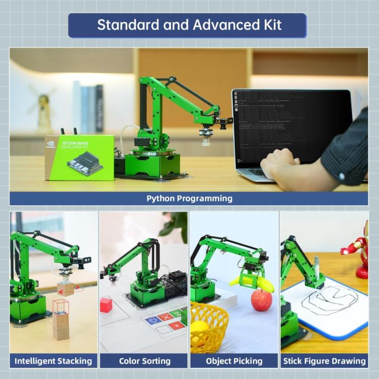 HIWONDER JetMax Jetson Nano AI Robot Arm ROS Open Source Visual Recognition Program Robot with Detailed Tutorial and Source Code (Developed by JetMax) - Image 7