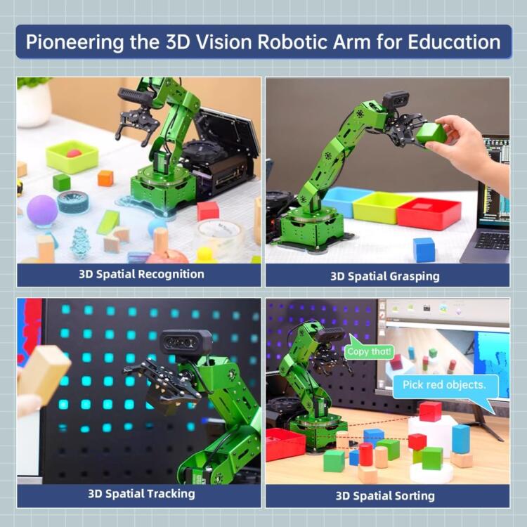 HIWONDER ROS Robotic Arm for Jetson Nano 6DOF Flexible Robot Arm Kits Open Source AI Vision Programming Smart Robot for ROS Education Learning, JetArm Standard Kit & Jetson Nano 4GB - Image 5